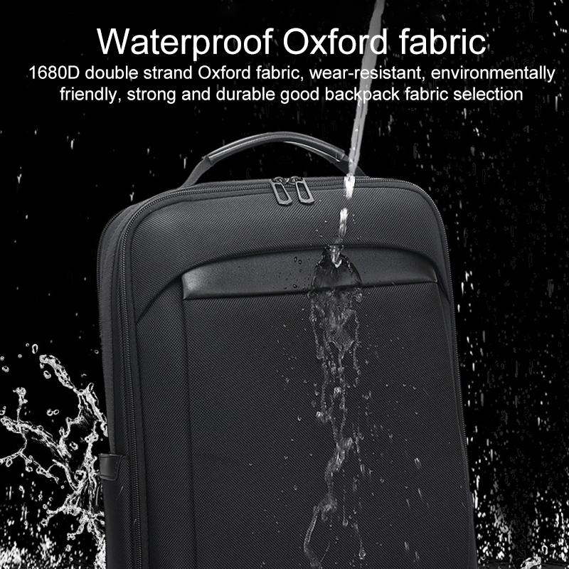 18 Inch Waterproof Double Shoulder Backpack With Usb Black 5
