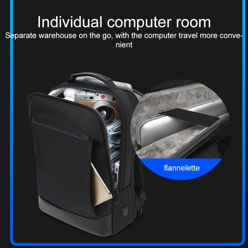 18 Inch Waterproof Double Shoulder Backpack With Usb Black 6