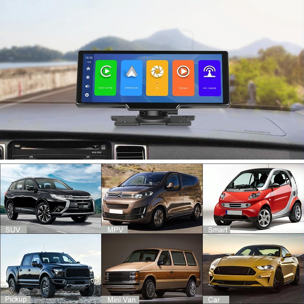 9.3 Hd Wired Smart Player With Wireless Carplay - Split-Screen Display Black 13