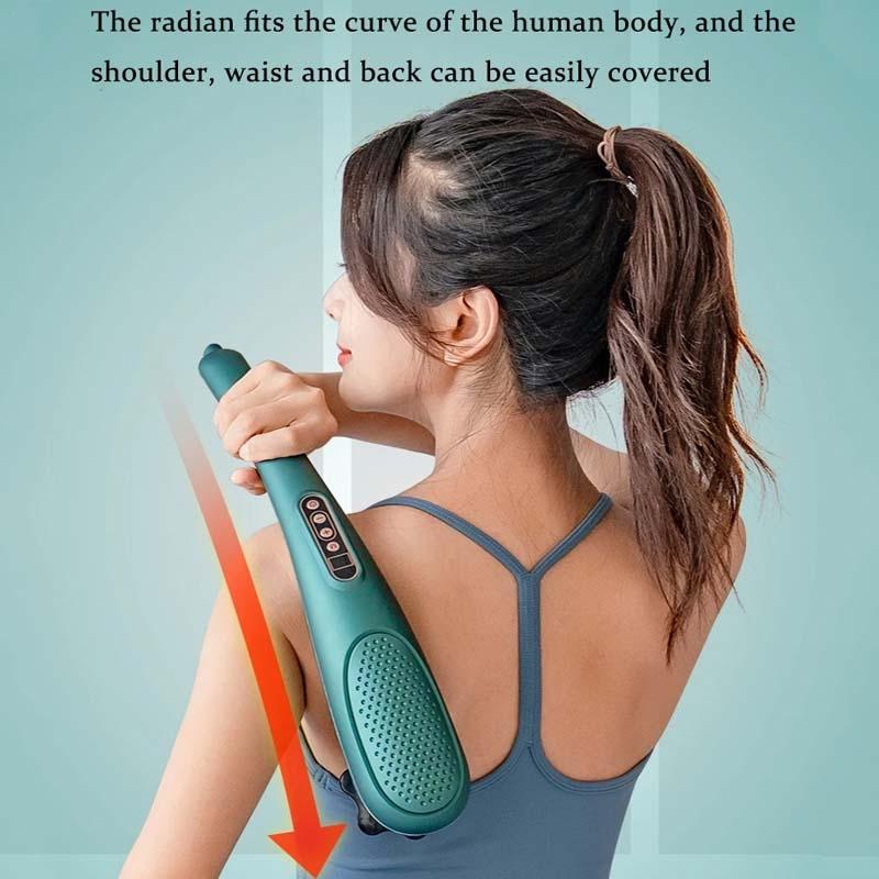 6-In-1 Handheld Massager 15 Modes Heating & Vibration Green 10