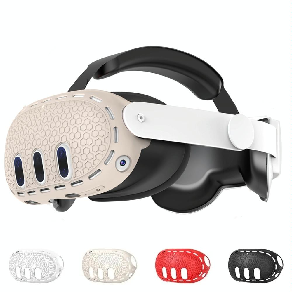 Silicone Vr Host Case for Meta Quest 3 - Fits All Sizes - Black 3