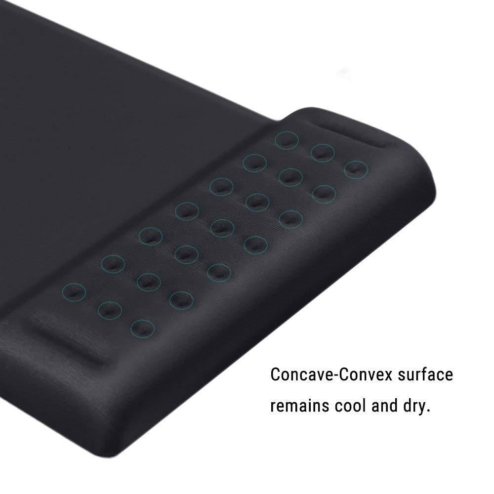 Breathable Memory Foam Mouse Pad Black 4