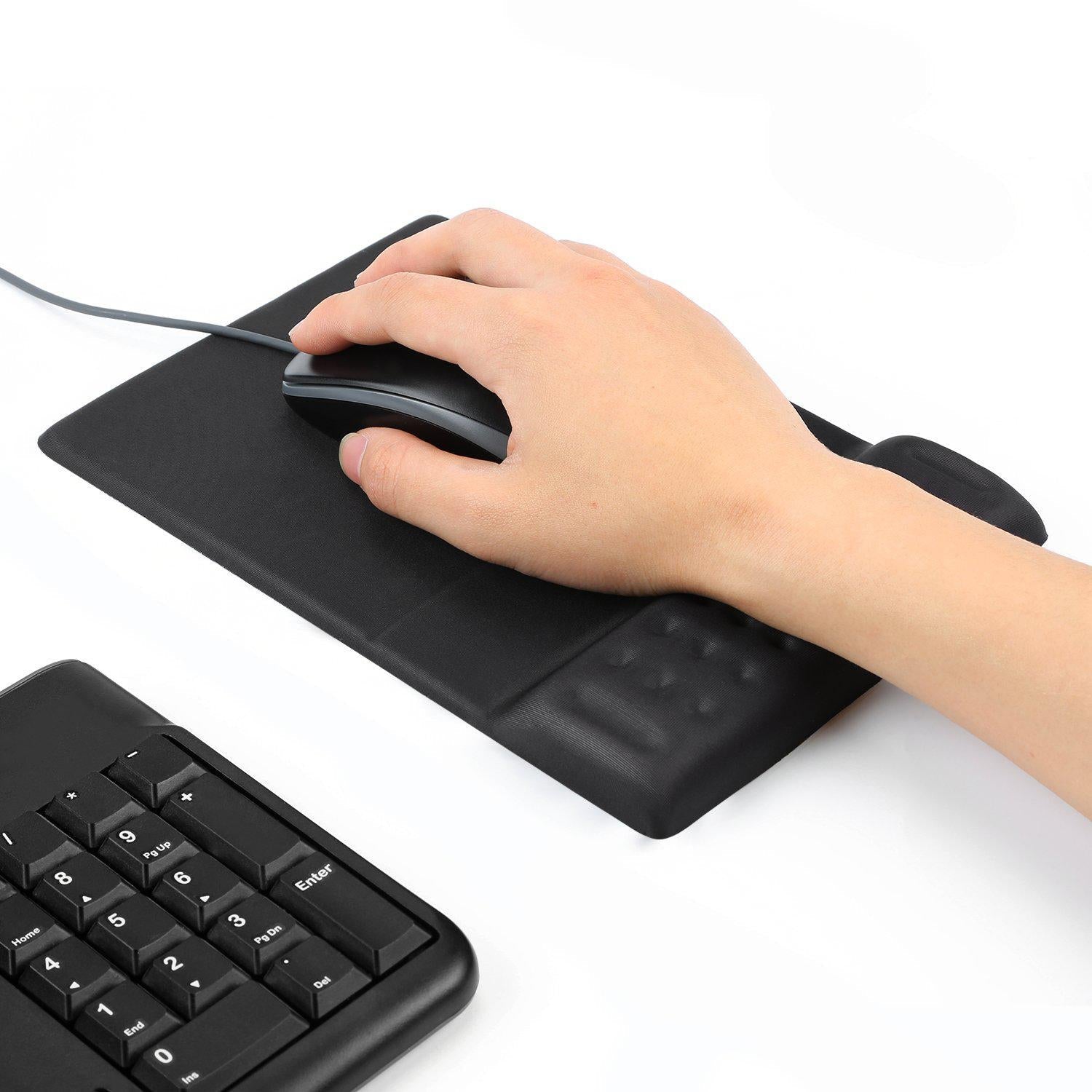 Breathable Memory Foam Mouse Pad Black 8