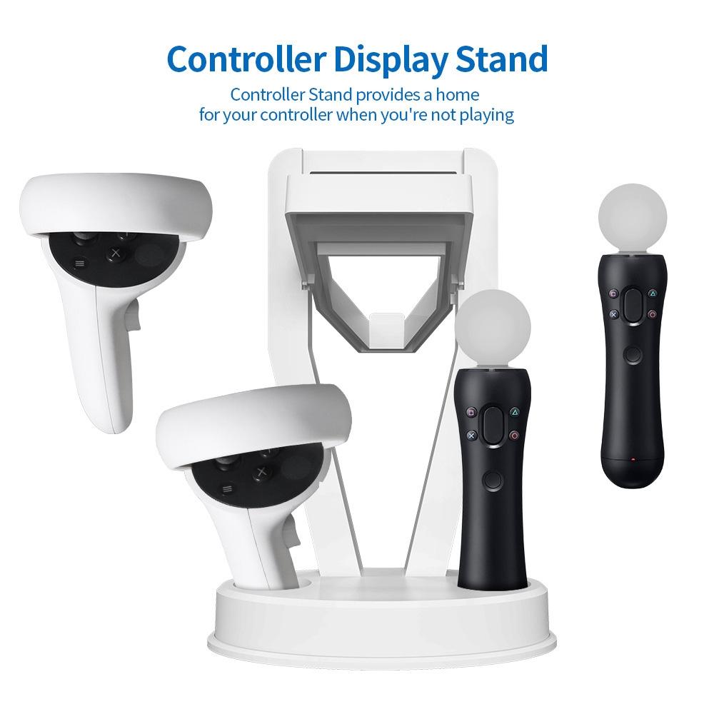 Oculus Quest 2 Desktop Storage Rack - Vr Organizer - White 13
