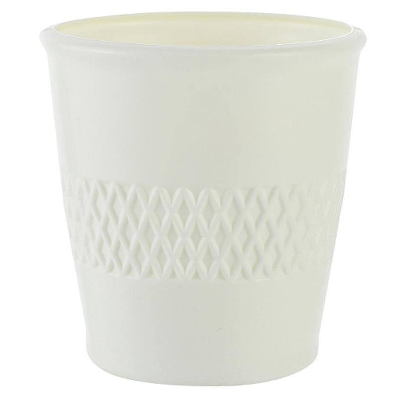 Versatile Hydroponic Flower Pot for Wet and Dry Arrangements - Milk White