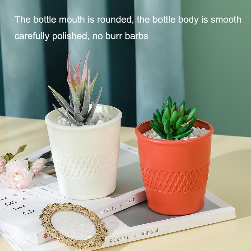 Versatile Hydroponic Flower Pot for Wet and Dry Arrangements - Milk White 4