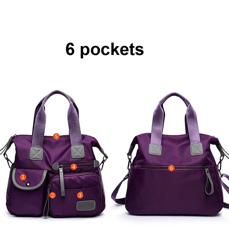 Versatile Oxford Cloth Shoulder Bag for Women - Purple 6