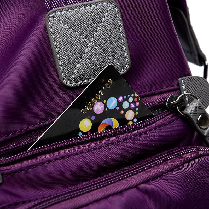 Versatile Oxford Cloth Shoulder Bag for Women - Purple 9