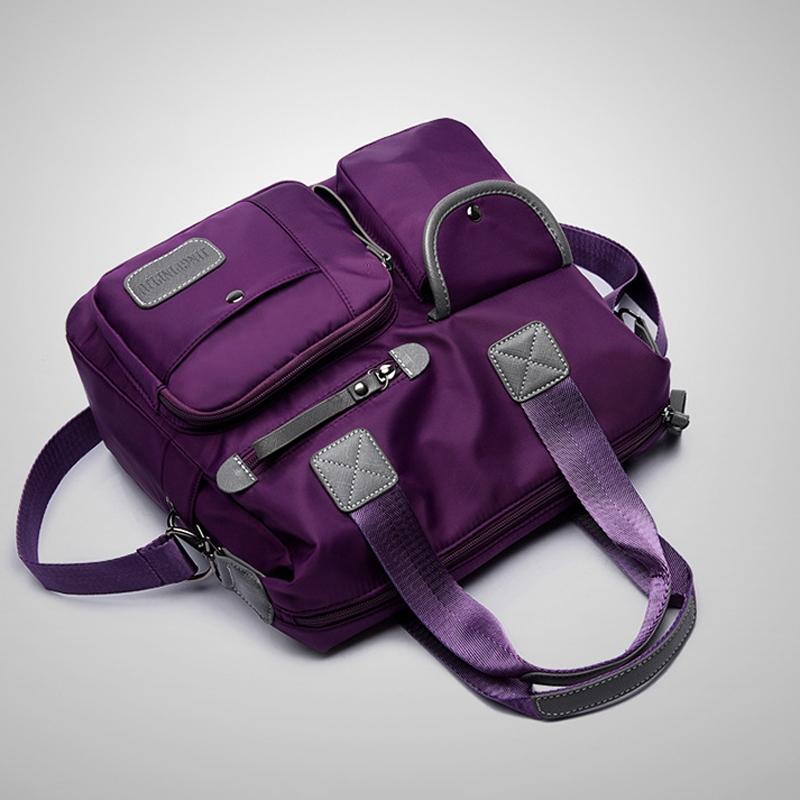 Versatile Oxford Cloth Shoulder Bag for Women - Purple 14