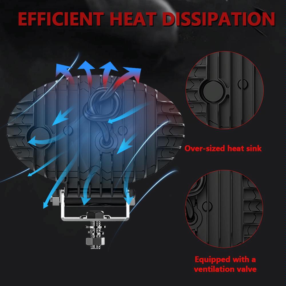 5.5 Inch Elliptical Hybrid X - Shaped Car Work Light 6
