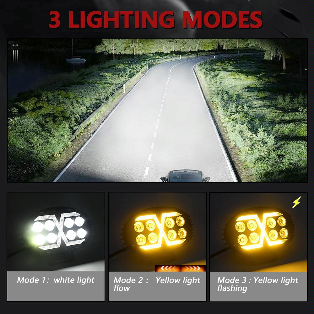 5.5 Inch Elliptical Hybrid X - Shaped Car Work Light 13