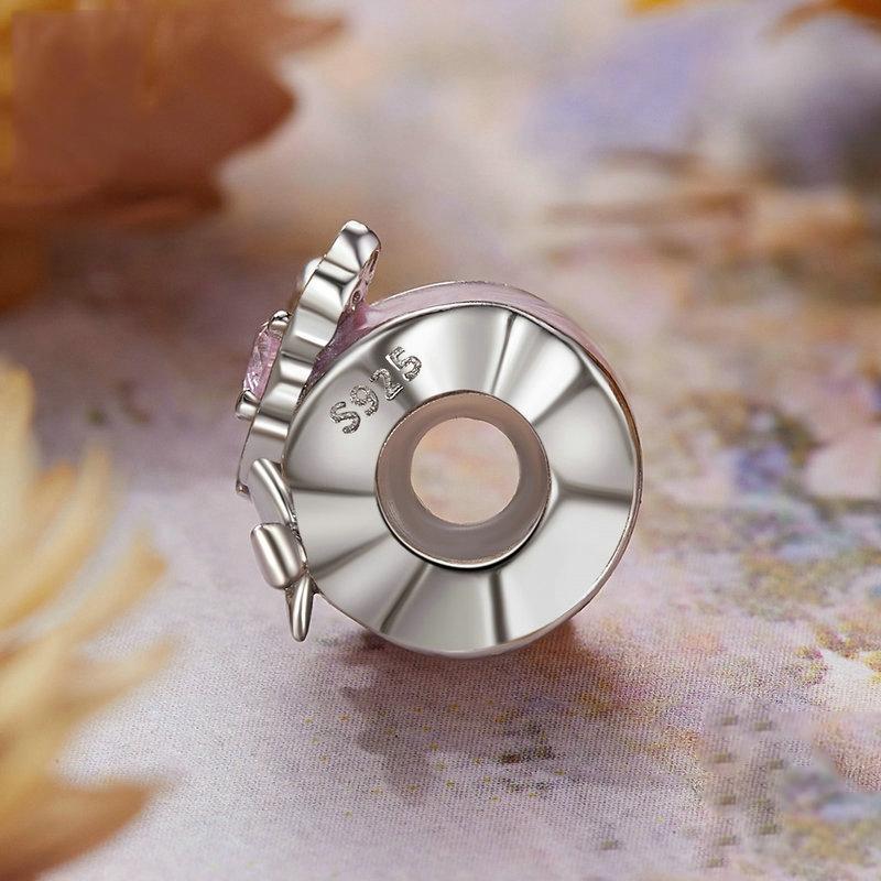 925 Sterling Silver Platinum Butterfly Silicone Diy Beads 4