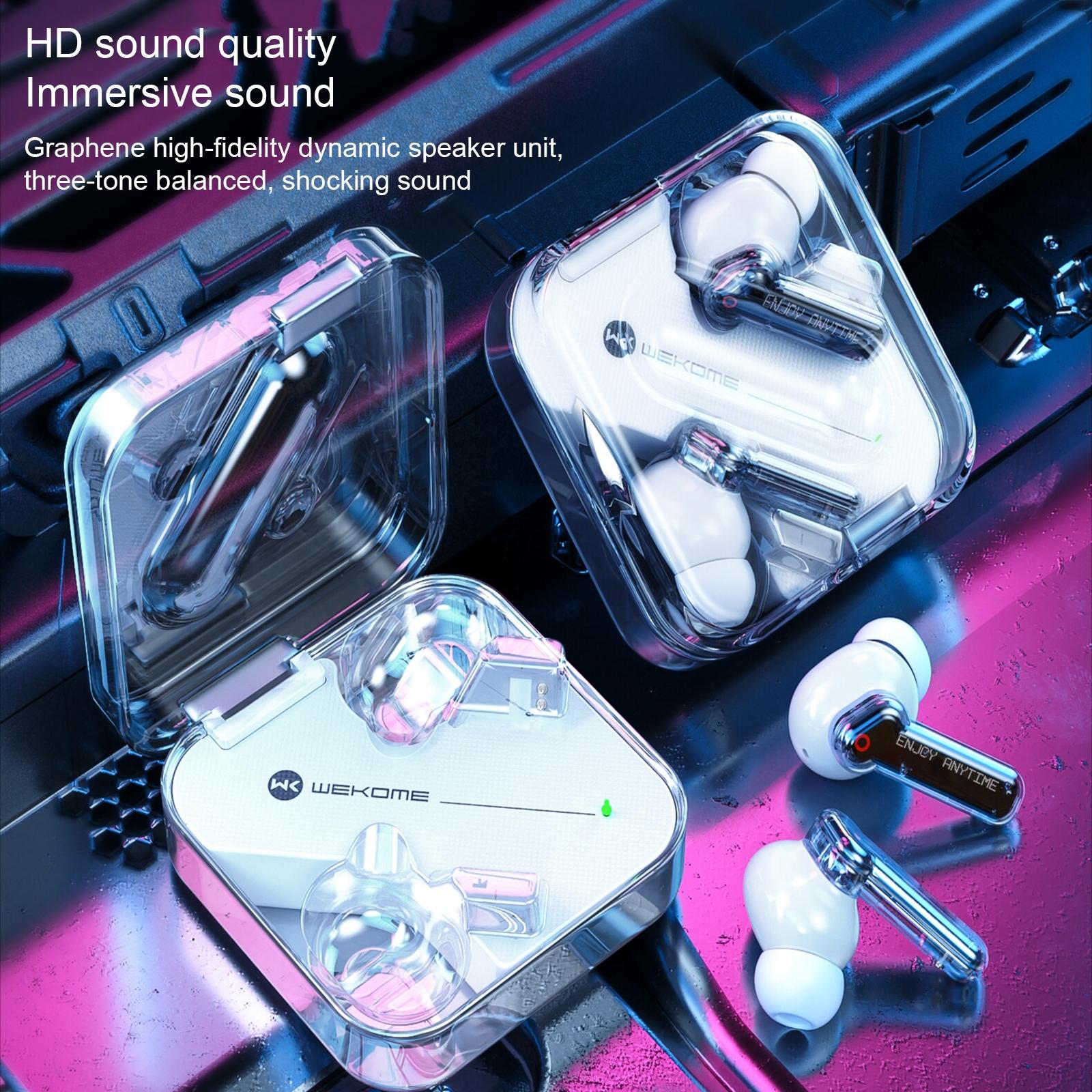 Vanguard Transparent Wireless Bluetooth Earphones - White 5