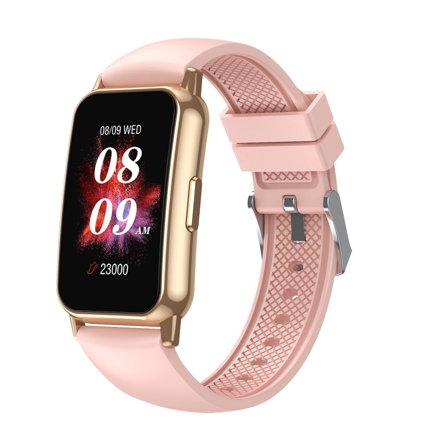 1.47 Inch Waterproof Smart Watch Heart Rate & Blood Pressure Support - Black