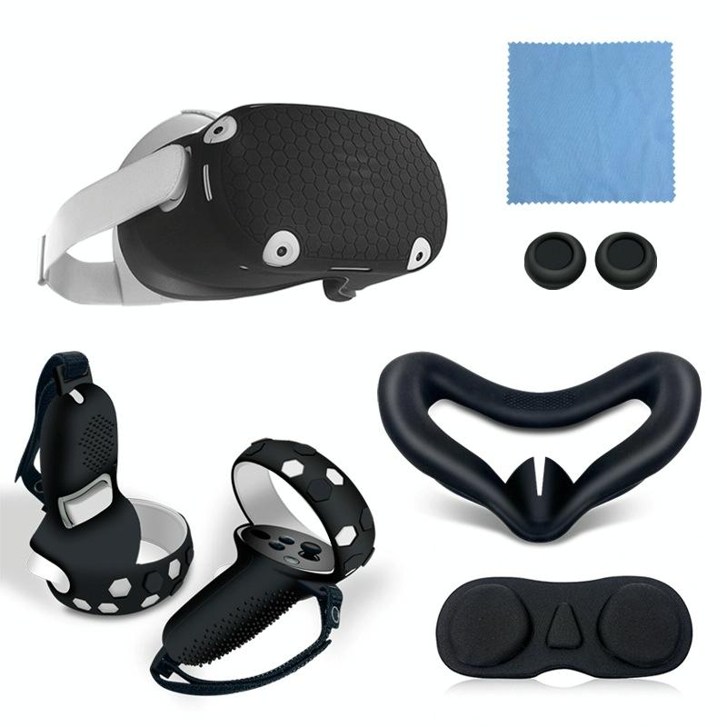 Complete Silicone Controller Cover Set for Meta Quest - 6 Pieces - White 11