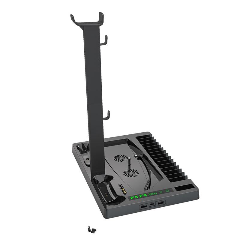 Ps5 Cooling Fan Base with Charging Stand and Disc Holder - Black 3