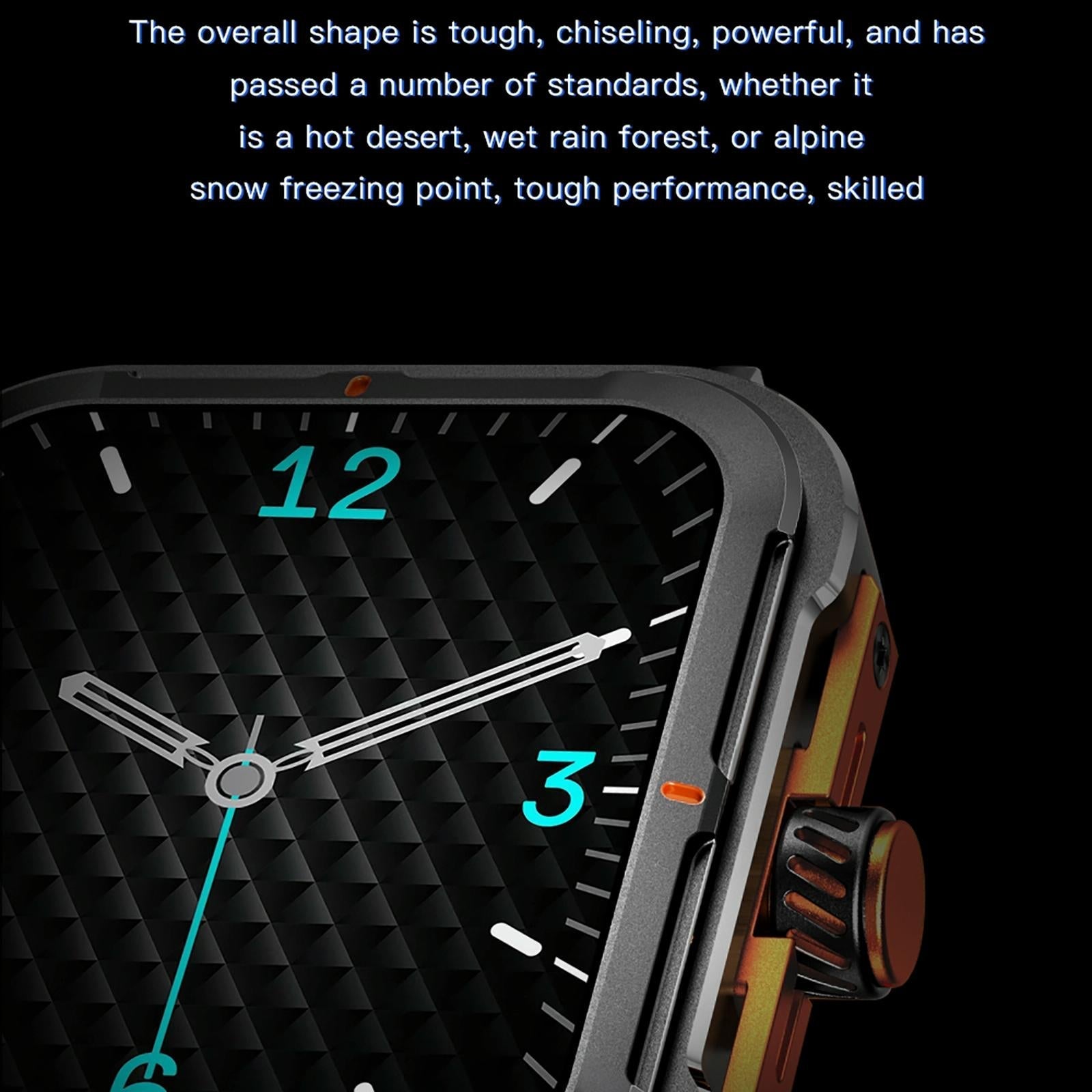 1.9 Inch Tft Square Screen Smart Watch Supports Blood Pressure Monitoring - Black 7