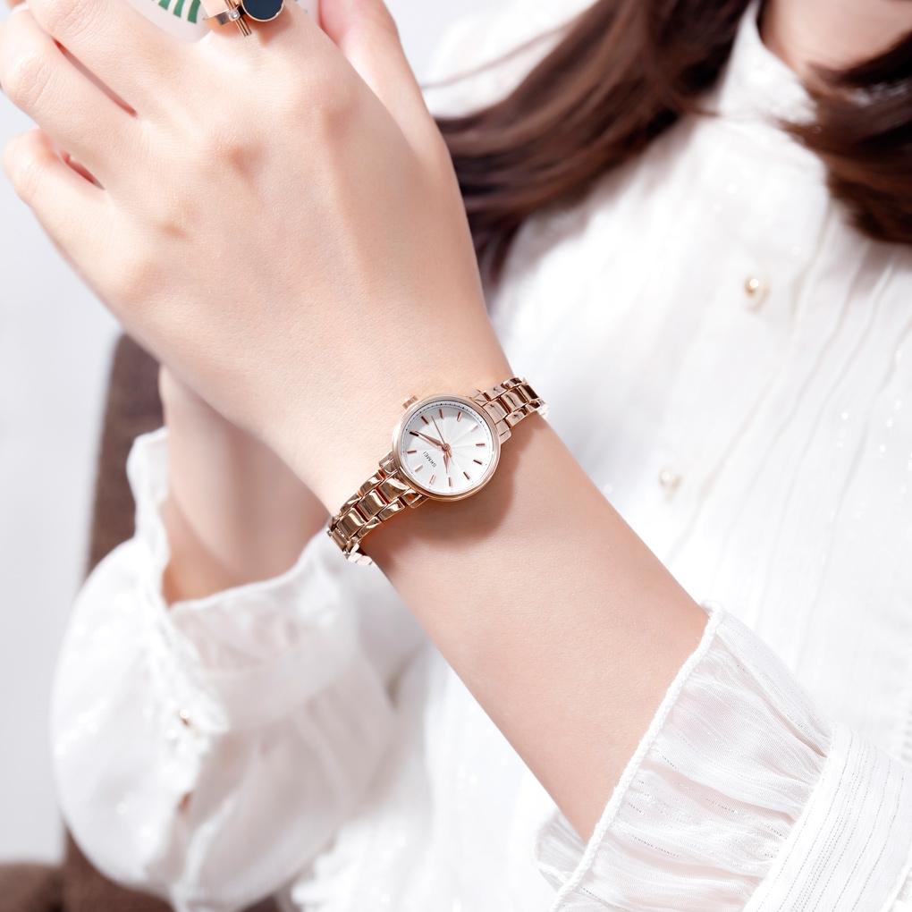 European Fashion Women Quartz Watch with Steel Band - Business and Leisure - Rose Gold 6