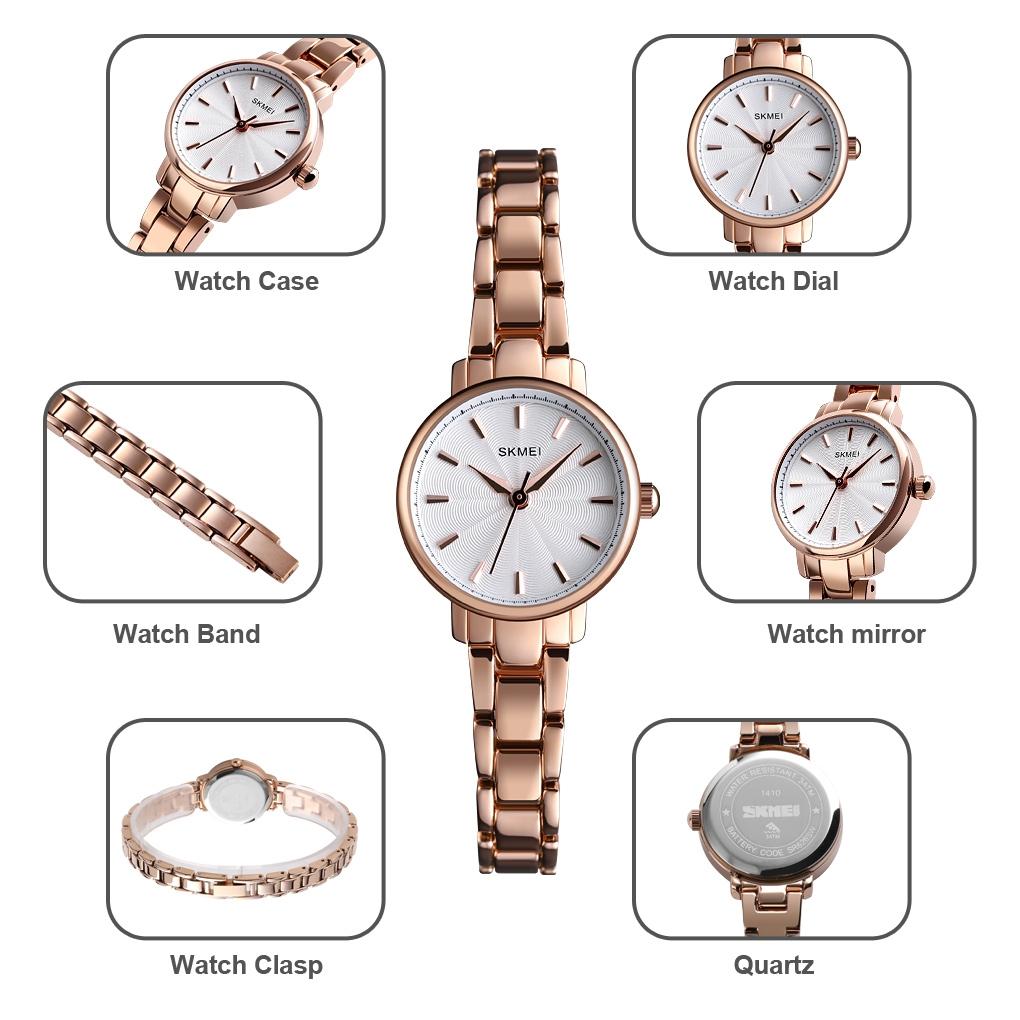 European Fashion Women Quartz Watch with Steel Band - Business and Leisure - Rose Gold 13