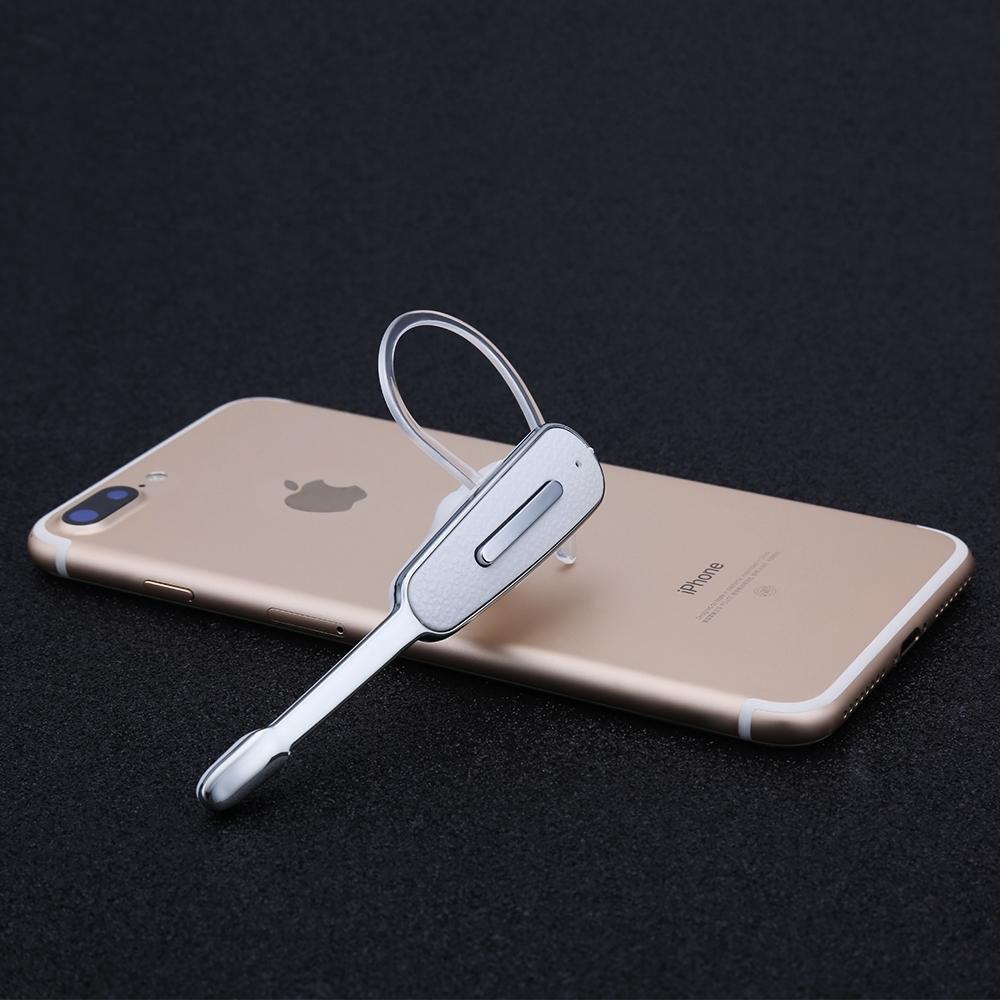 Handsfree Bluetooth Earphone with Mic for Iphone - Black / Silver 5