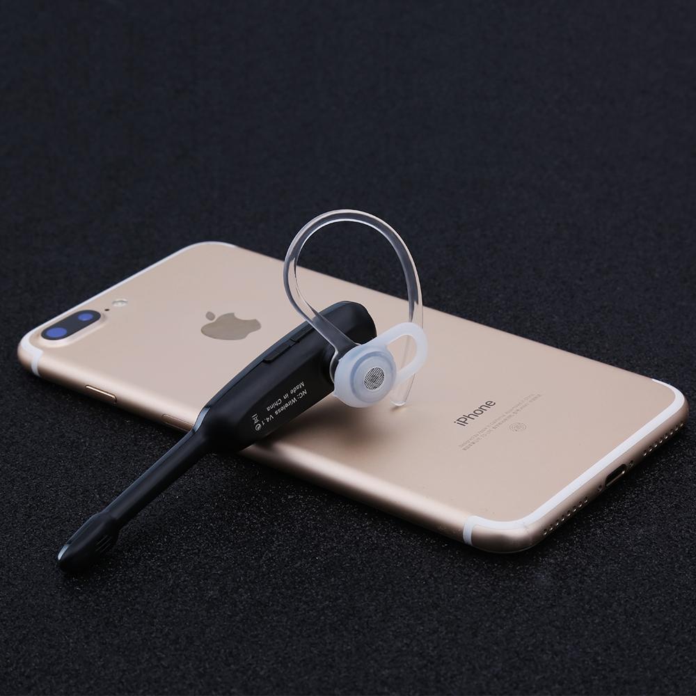Handsfree Bluetooth Earphone with Mic for Iphone - Black / Silver 6