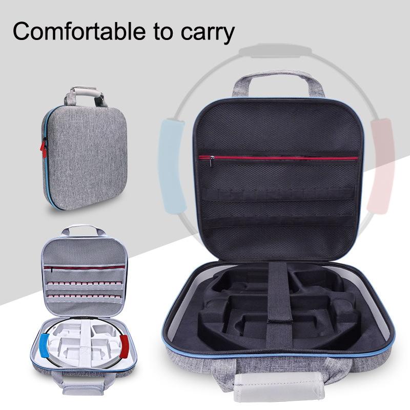Nintendo Switch Fitness Ring Storage Bag - Hard Shell - Gray 7