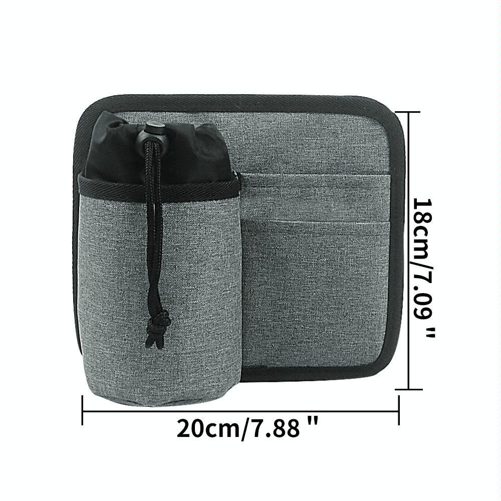Portable Luggage Bag with Cup Holder - Gray 3