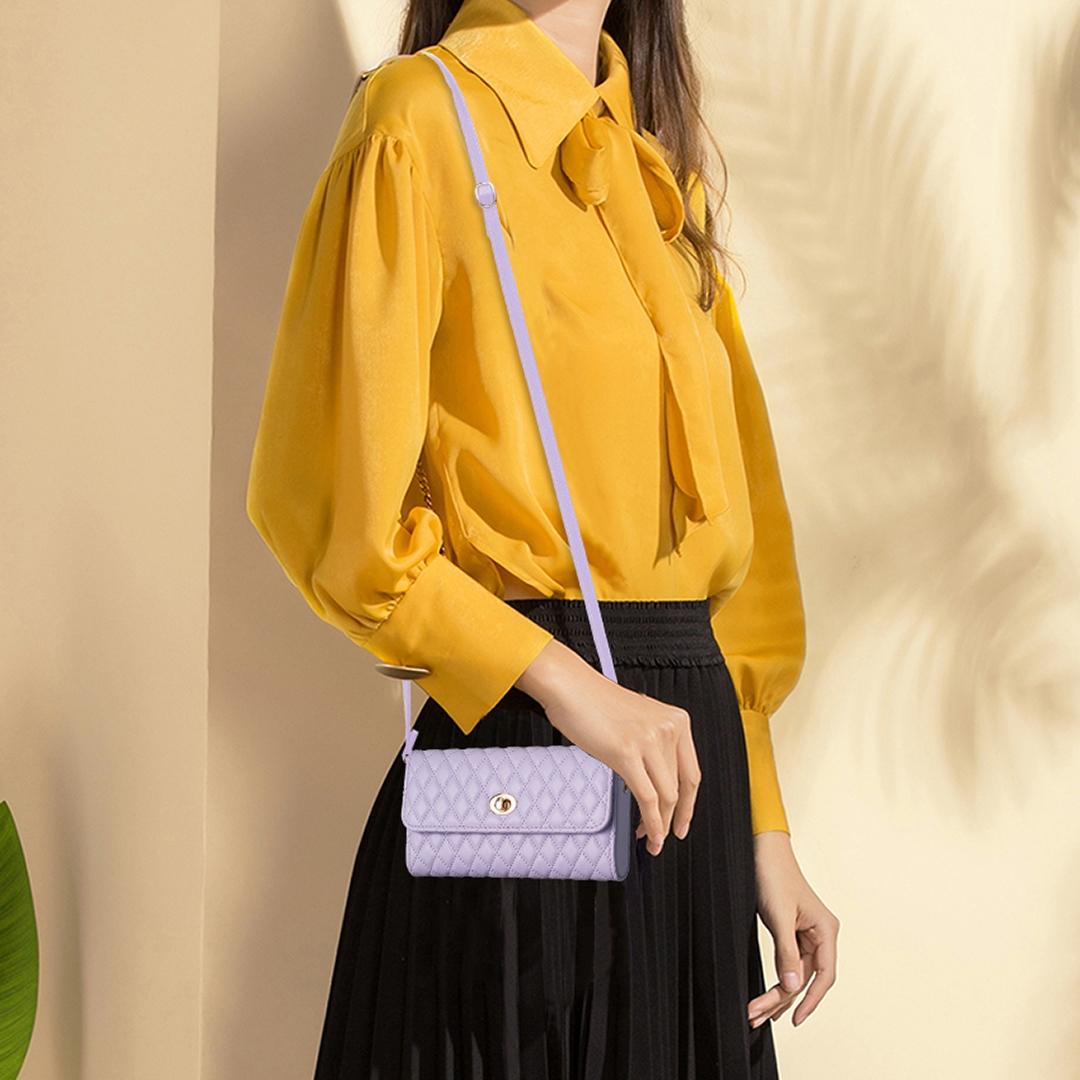 Horizontal Pu Crossbody Shoulder Bag - Green 8