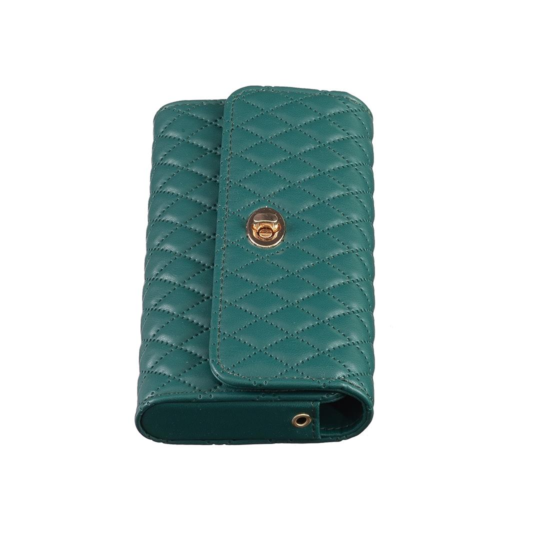 Horizontal Pu Crossbody Shoulder Bag - Green 10