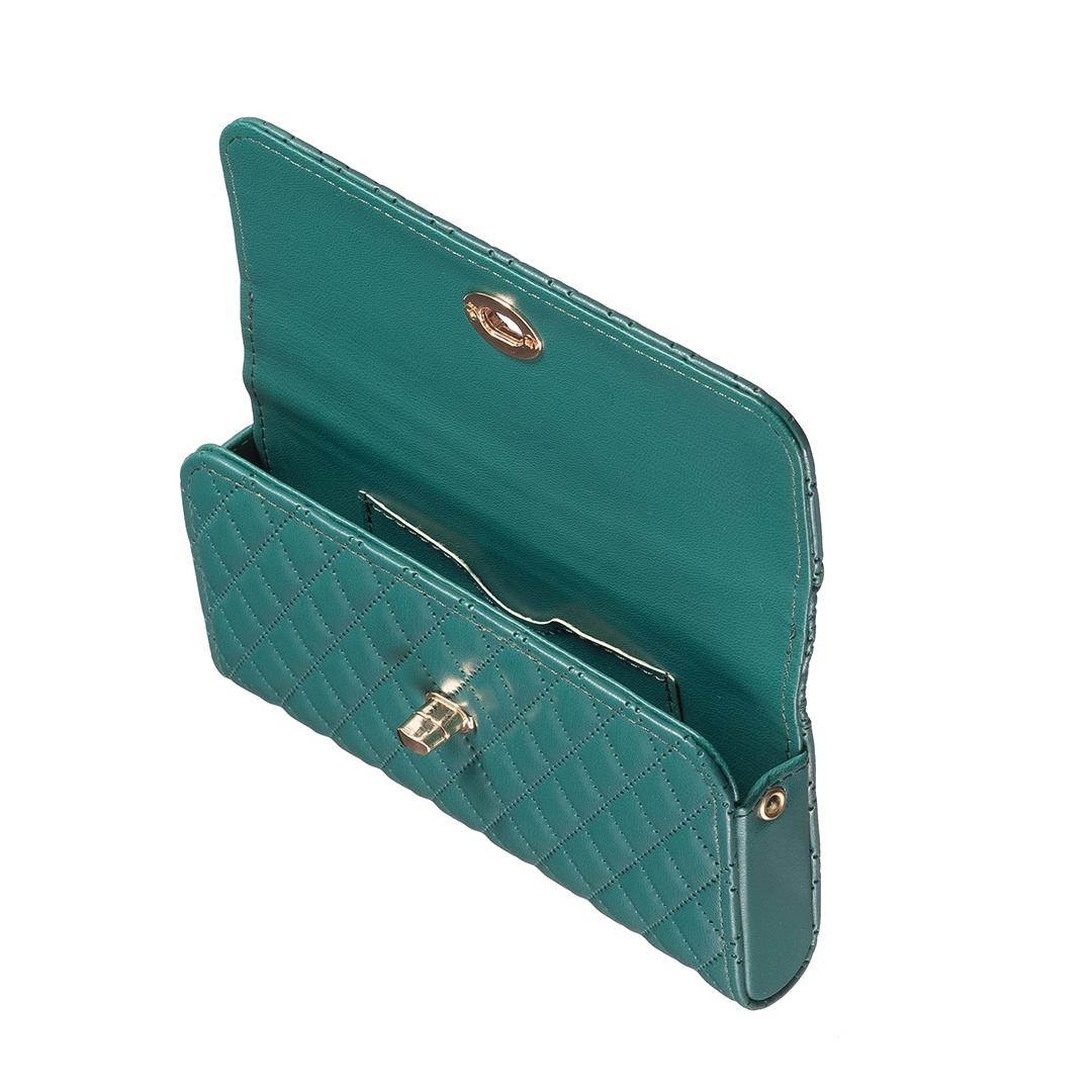 Horizontal Pu Crossbody Shoulder Bag - Green 11