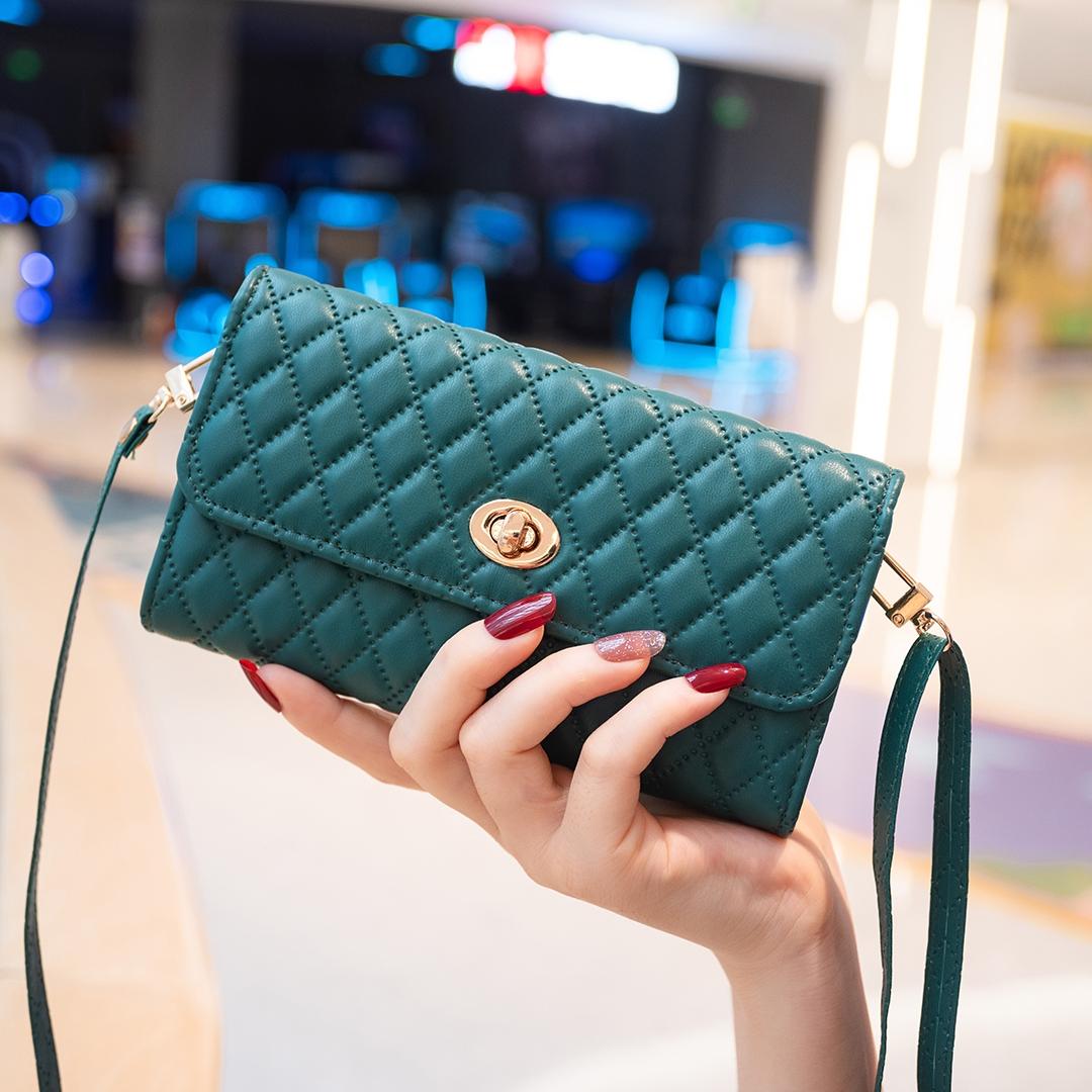 Horizontal Pu Crossbody Shoulder Bag - Green 13