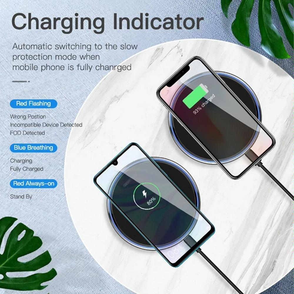 Ultra Thin Wireless Charger For Mobile Phones - Black 4