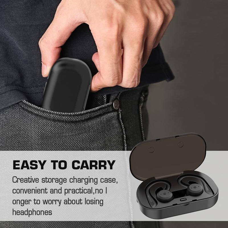 Waterproof Tws Wireless Earphones for Sports - Ear-mounted - Black 7