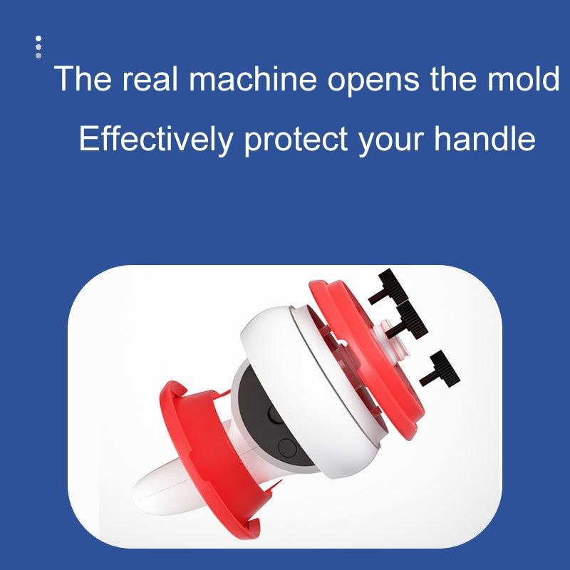 Meta Quest Handle Lightsaber Pair with Vr Motion Rhythm - Red / Blue 4