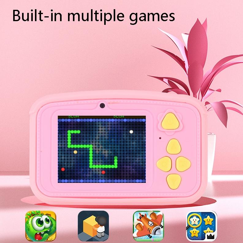 Mini Children Camera with 2.0 Hd Screen - V8 Digital Toy Camera - Pink 6