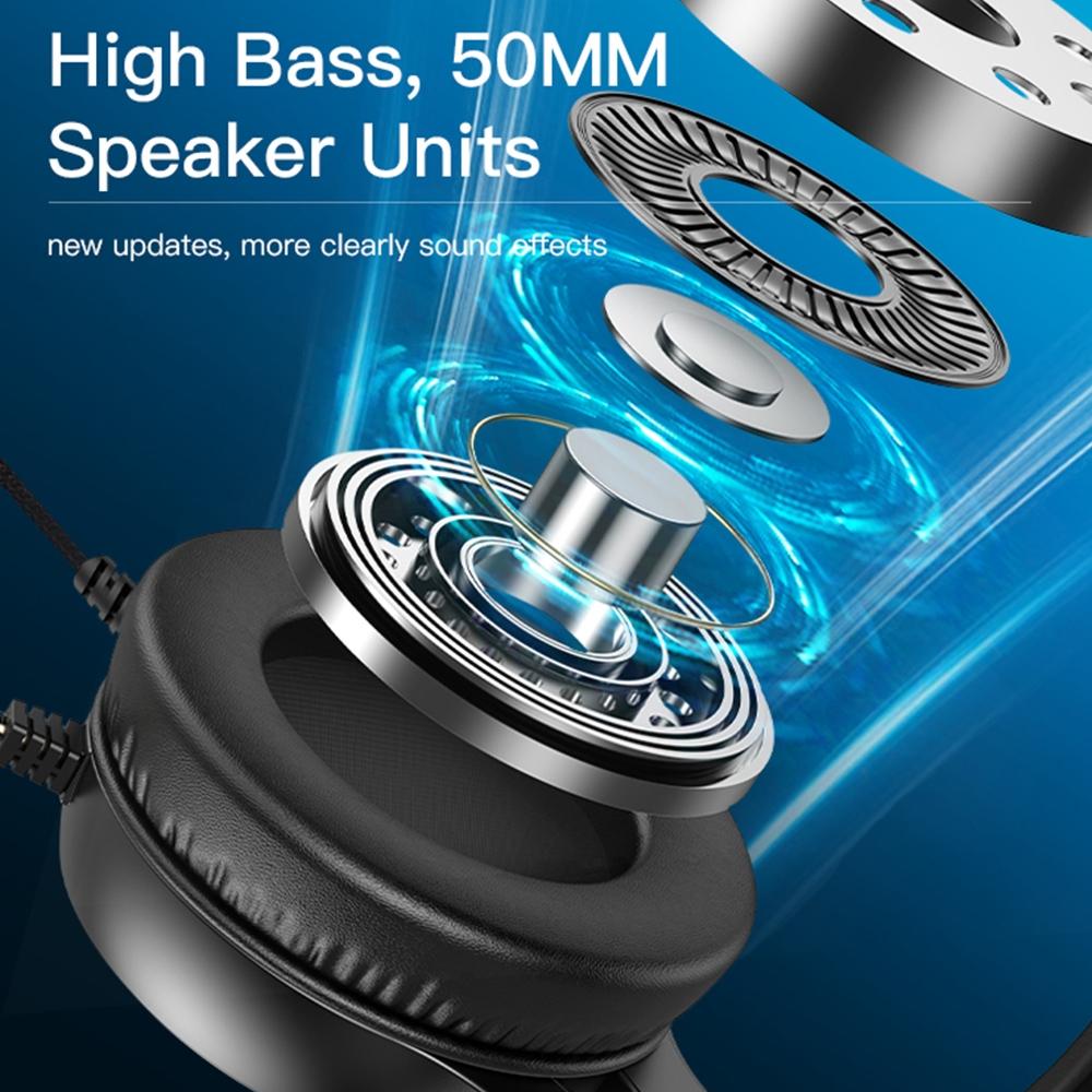 Rgb Gaming Earphones With Head-Mounted Design 4