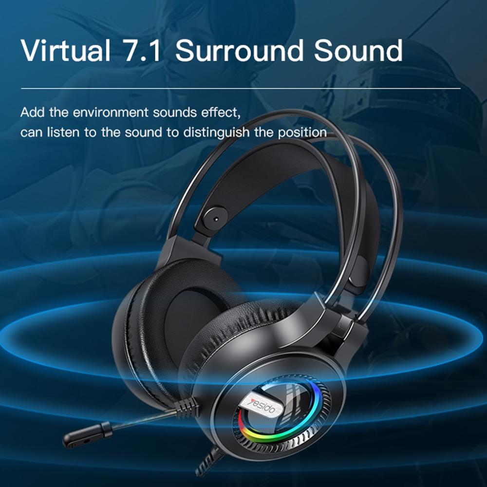 Rgb Gaming Earphones With Head-Mounted Design 5