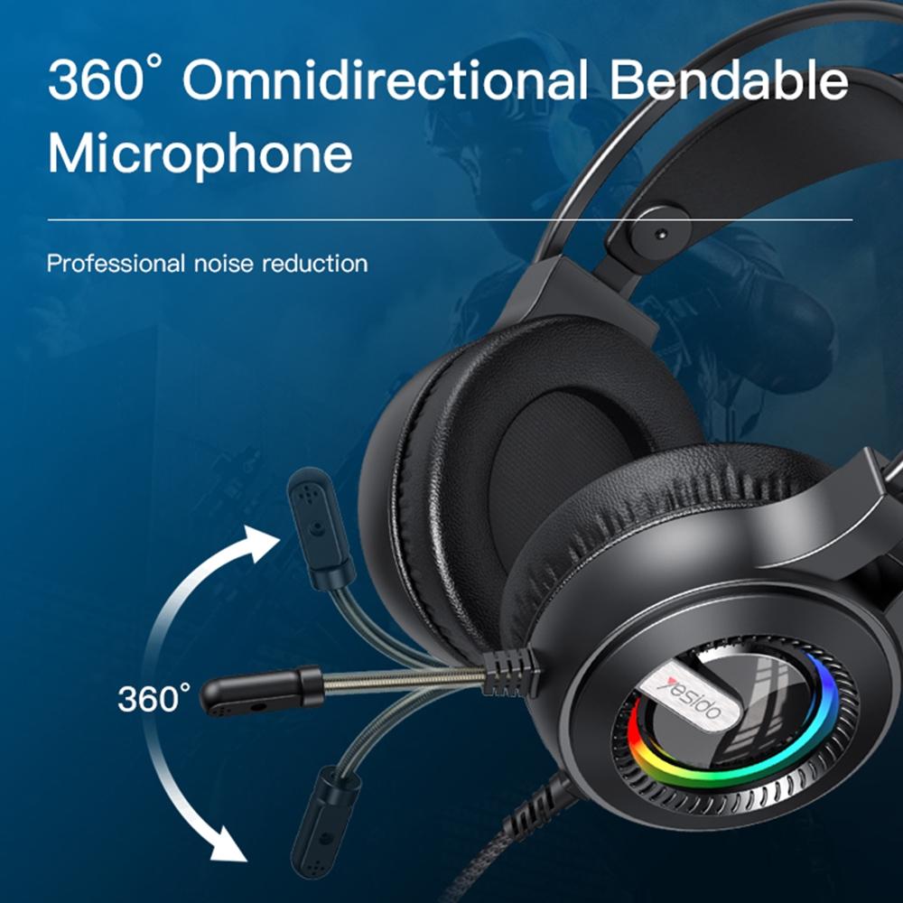 Rgb Gaming Earphones With Head-Mounted Design 6