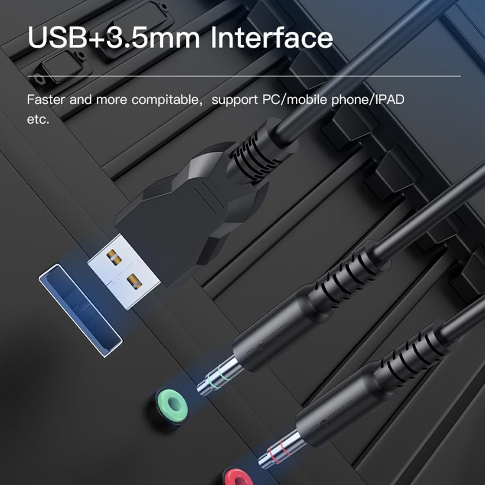 Rgb Gaming Earphones With Head-Mounted Design 7