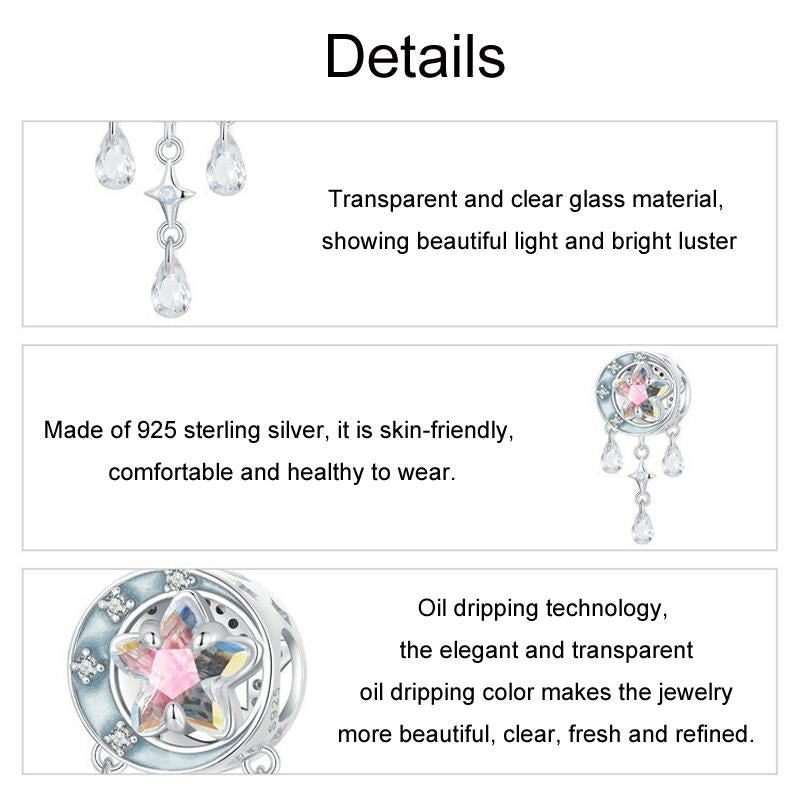 925 Sterling Silver Dreamcatcher Tassel Beads 5