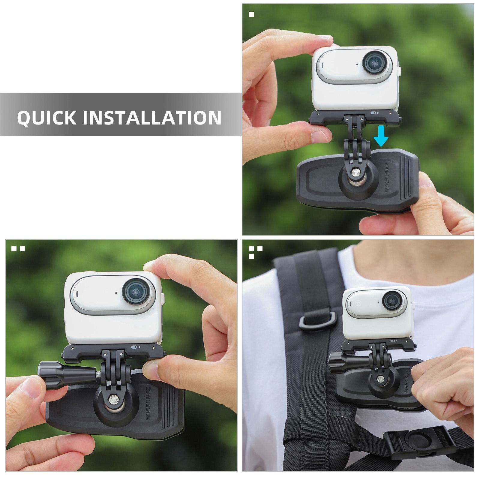 360 Degree Swivel Backpack Clip for Magnetic Action Camera Mount 9