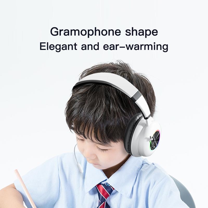 Foldable Wireless Headset With Mic Ke-29 - White 7