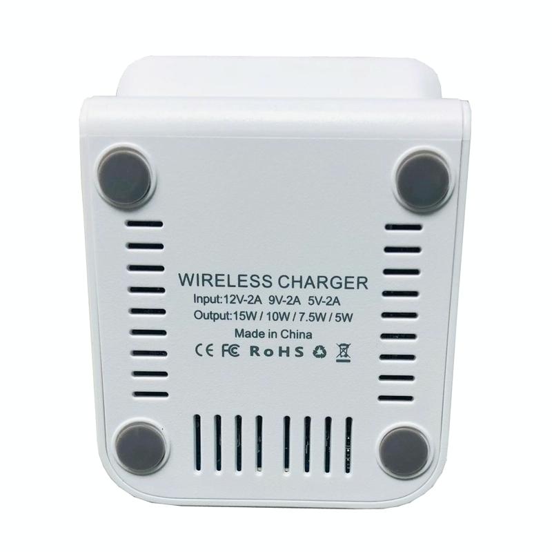 15W Wireless Desktop Charger With Fast Charging - Black 7