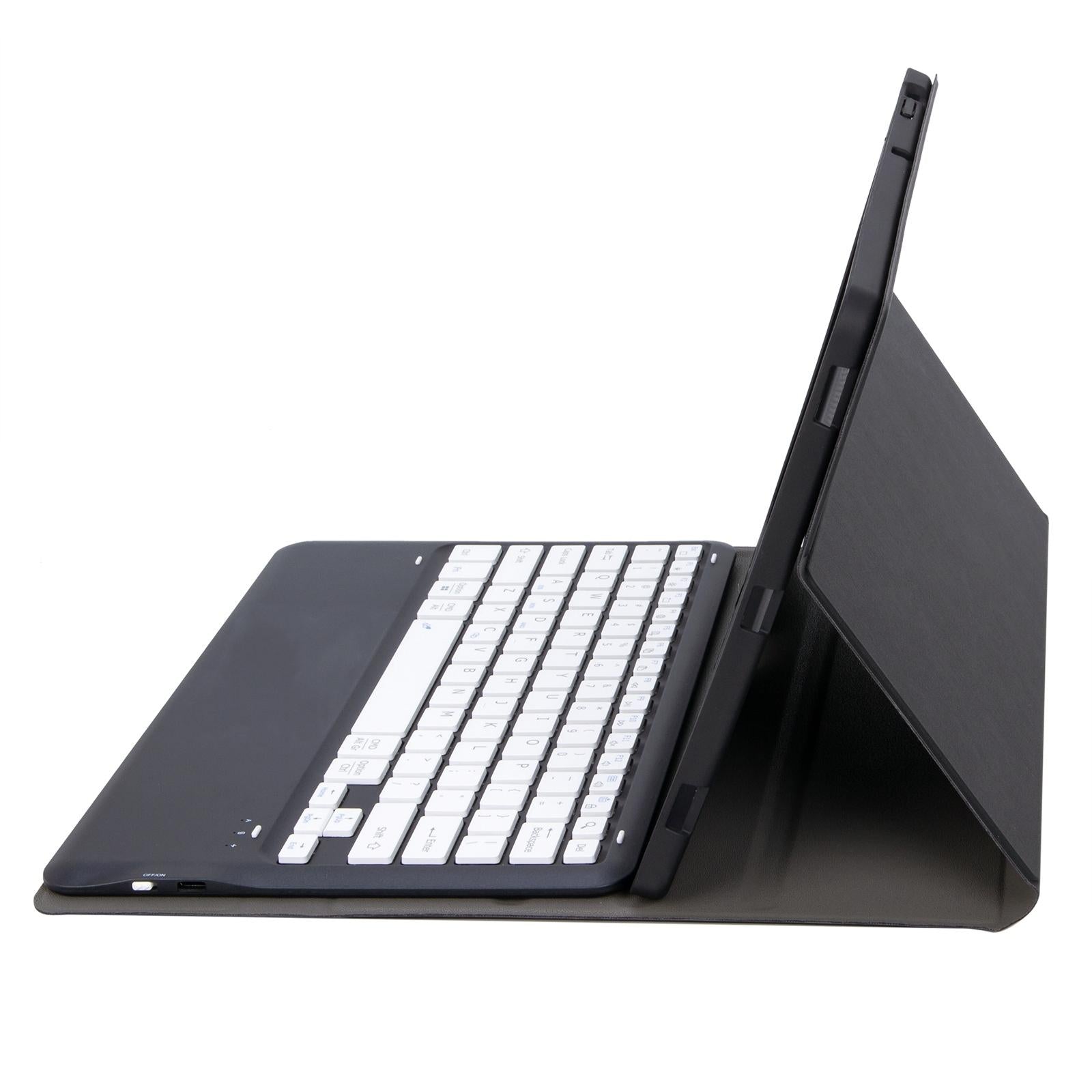 Detachable Bluetooth Keyboard Leather Case For Ipad Pro 12.9 2021 / 2020 / 2018 With Pen Slot - Black 11