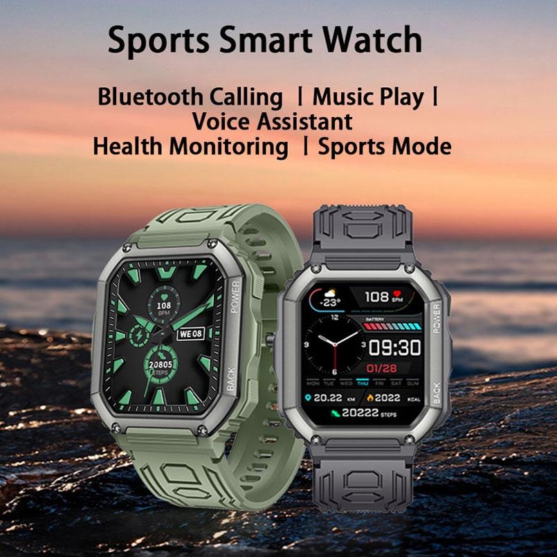 1.8 Inch Heart Rate Blood Pressure Monitoring Smart Calling Watch - Black 4