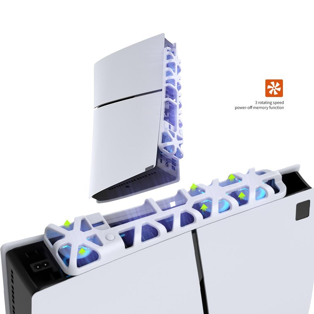 Thermal Cooling Fan for Ps5 Slim - Rear Blu Ray - White 6
