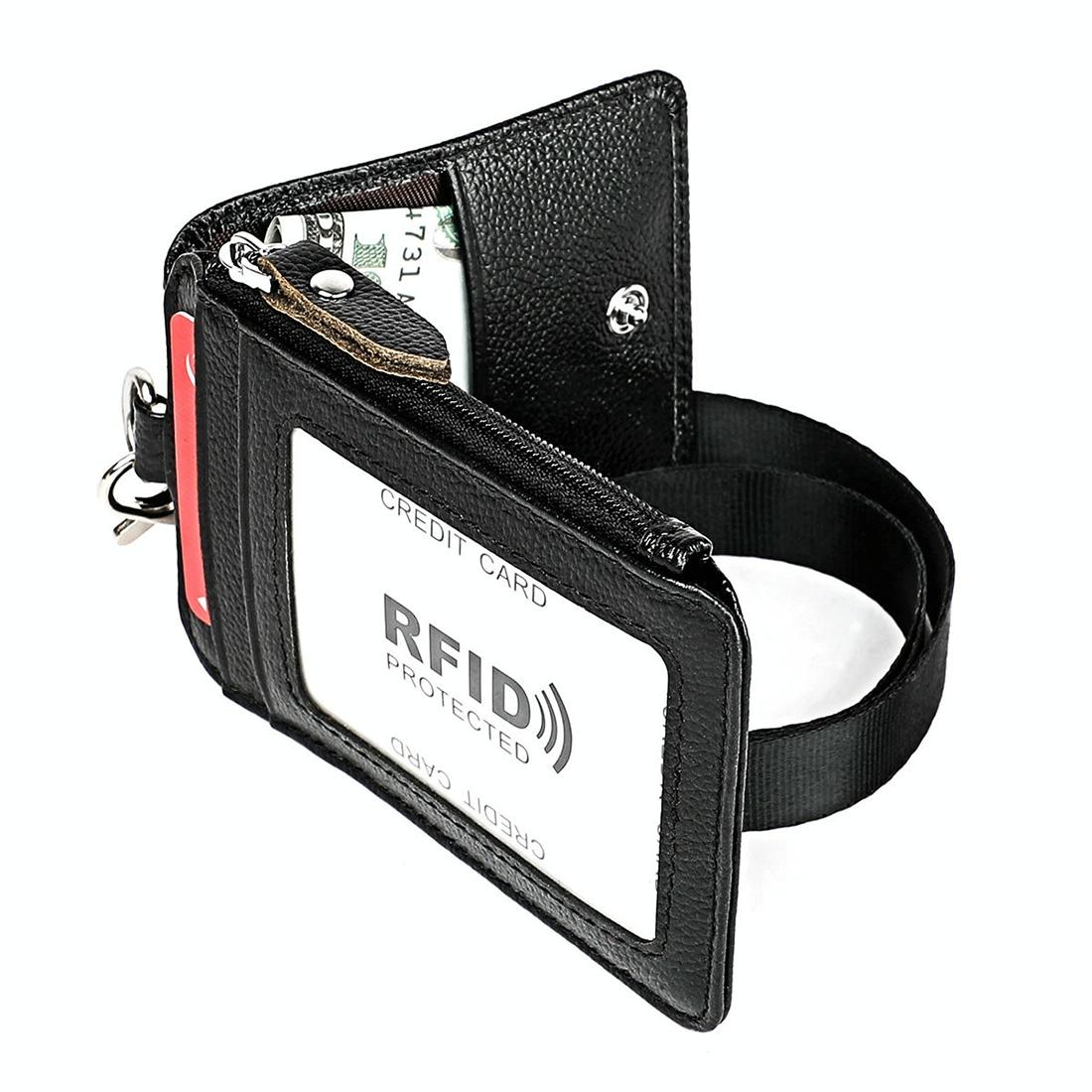 Rfid-blocking Leather Card Holder - Antimagnetic
