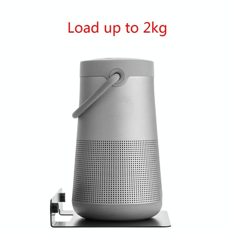 Wall Storage Bracket for Bluetooth Speaker - Universal Size Black 4