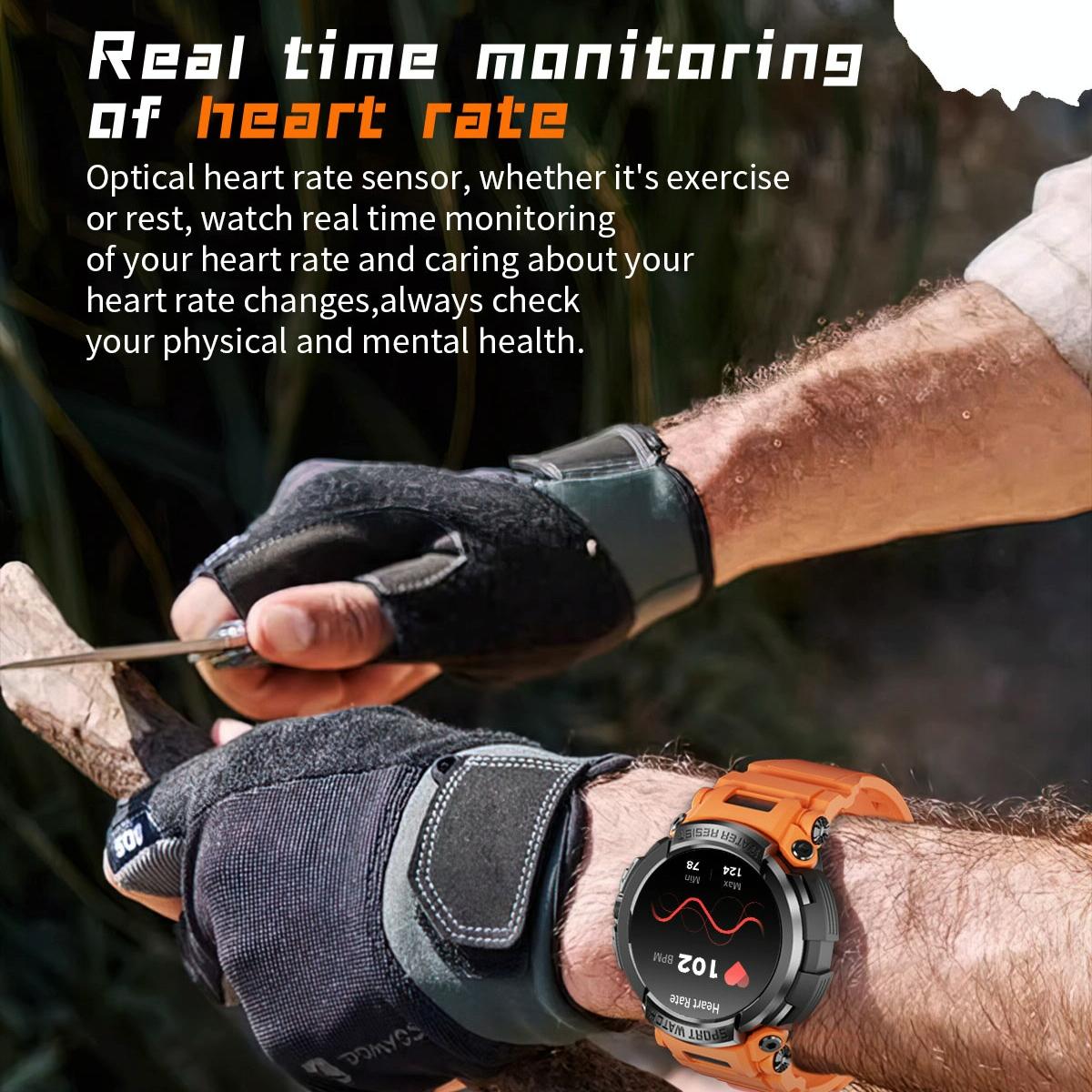 1.5 Inch Colour Screen Bluetooth Smart Watch Health & Sports Monitoring - Black 10