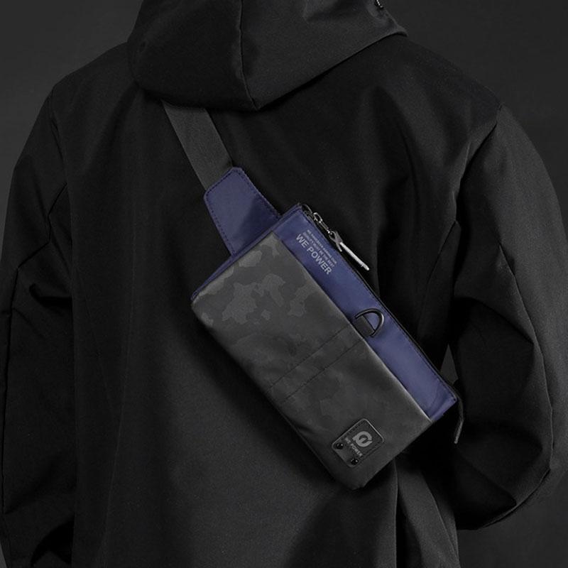 Waterproof Men Crossbody Chest Bag For Outdoor Adventures - Black 3